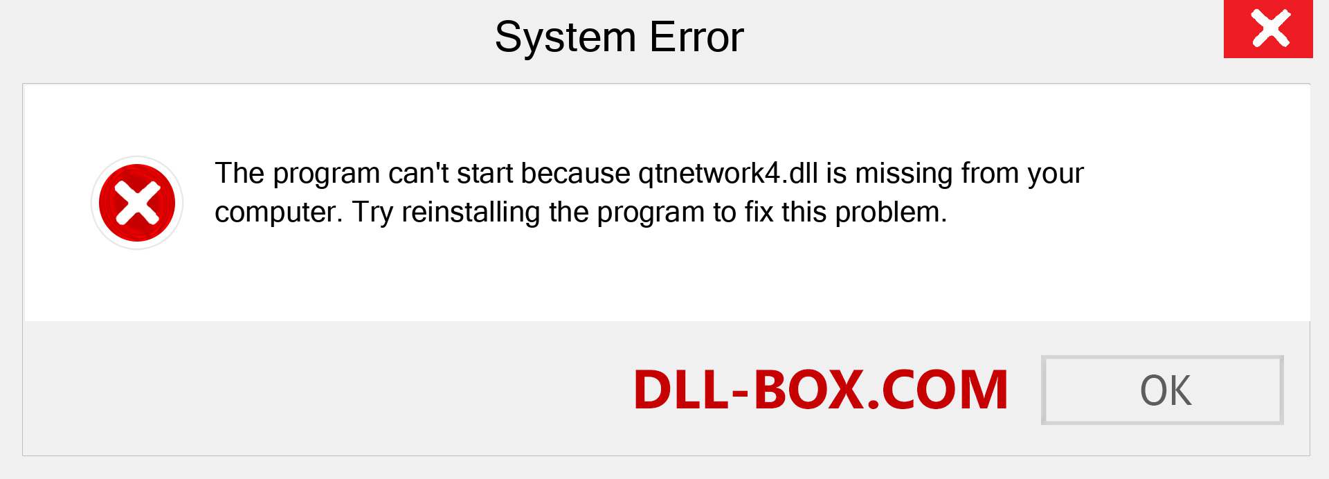  qtnetwork4.dll file is missing?. Download for Windows 7, 8, 10 - Fix  qtnetwork4 dll Missing Error on Windows, photos, images